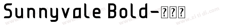 Sunnyvale Bold字体转换
